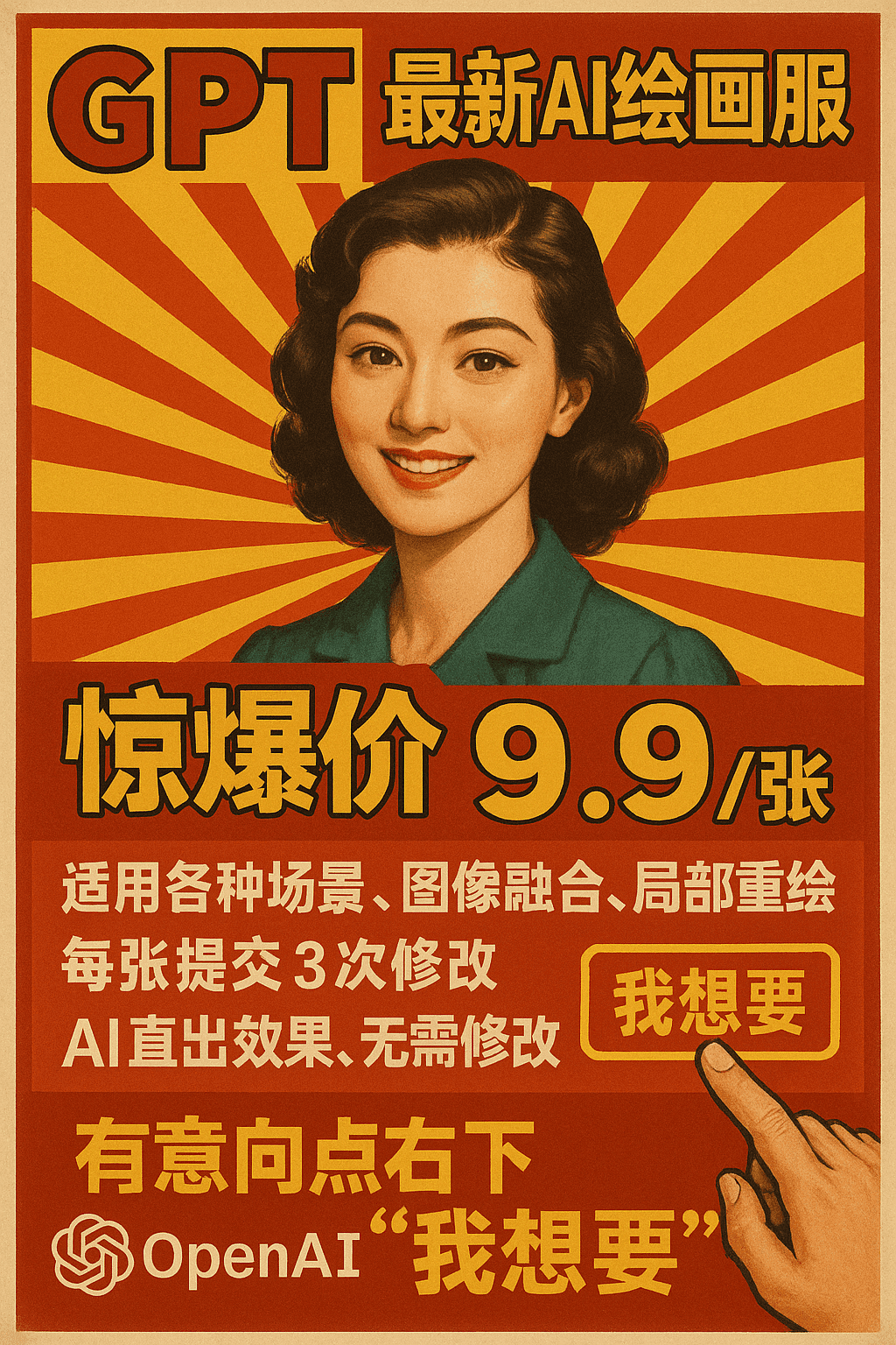 复古宣传海报 - GPT-Image 版本