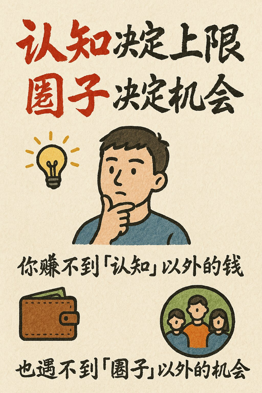 手绘高亮信息卡片示例